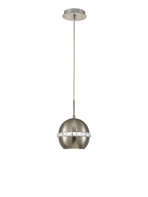 Andrea Satin Nickel Crystal Ceiling Lights Diyas Single Crystal Pendants Andrea Satin Nickel Crystal Ceiling Lights Diyas Single Crystal Pendants